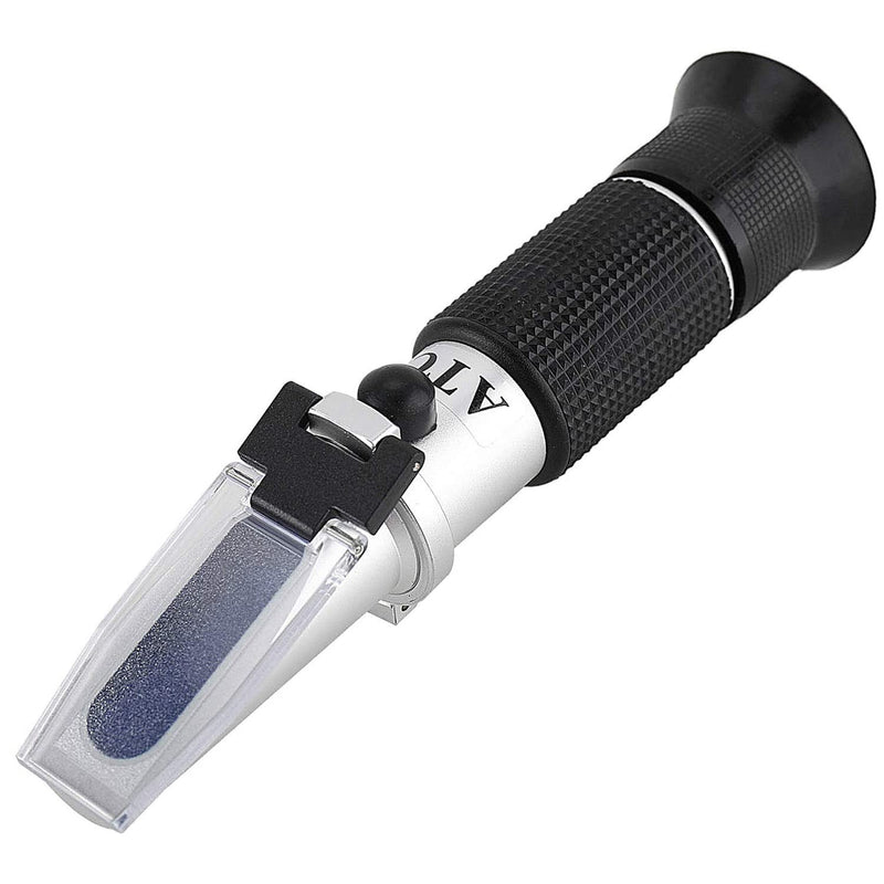 Toolly DEF Refractometer measuring diesel exhaust fluid concentration with ATC function for diesel engine Urea AUS32 testing.