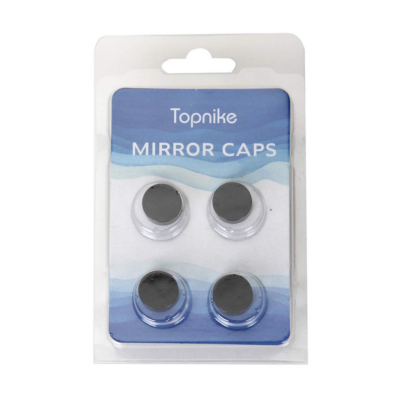 [Australia - AusPower] - Mirror Screws, TOPNIKE Aluminum Cap Decorative Mirror Nails, Sign Advertising Hardware, Construction with Decorative Cap Cover Nails, Φ0.6", Black, 4 Pack 