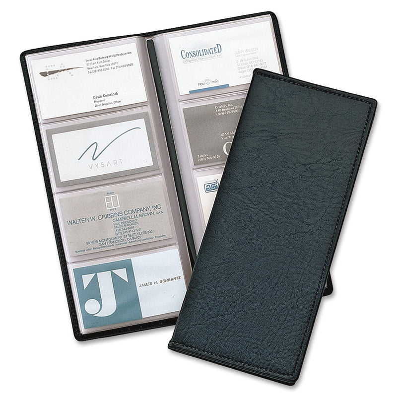 [Australia - AusPower] - TOPS Cardinal Sewn Vinyl 96 Card File, Black (34422) 