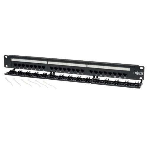 [Australia - AusPower] - Tripp Lite 24-Port 1U Rackmount Cat6 110 Patch Panel 568B, RJ45 Ethernet(N252-024) 24 Port 