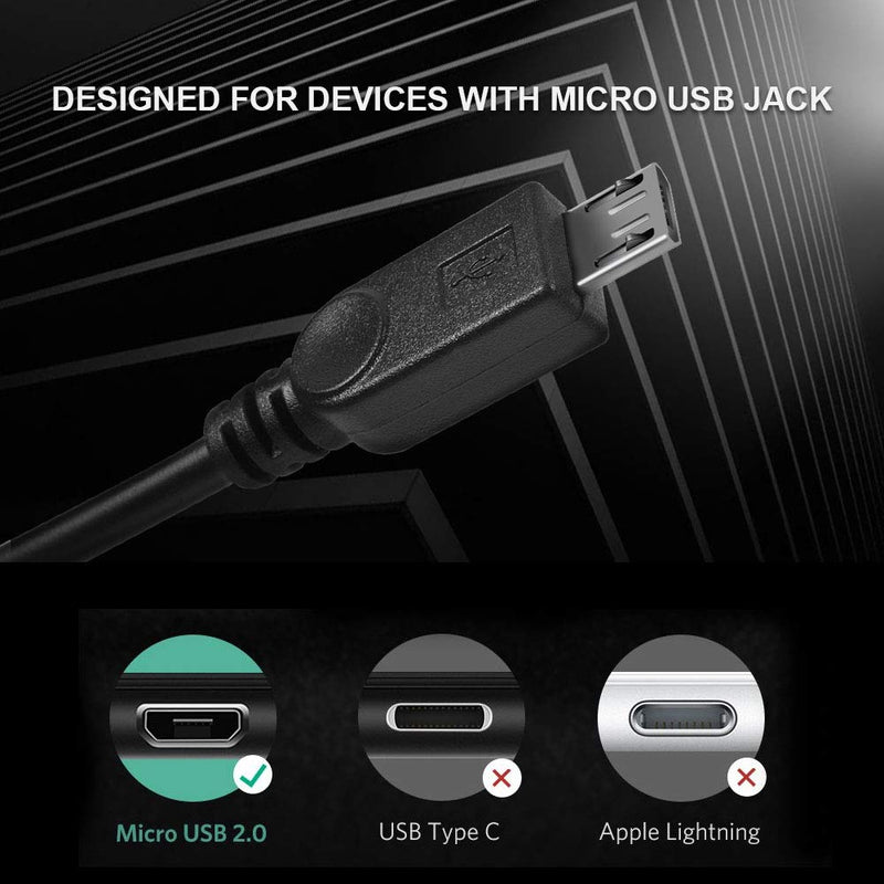 [Australia - AusPower] - UCEC Dual Micro USB Splitter Charge Cable Power up to Two Micro USB Devices at Once from a Single USB Port (1pack) 1 
