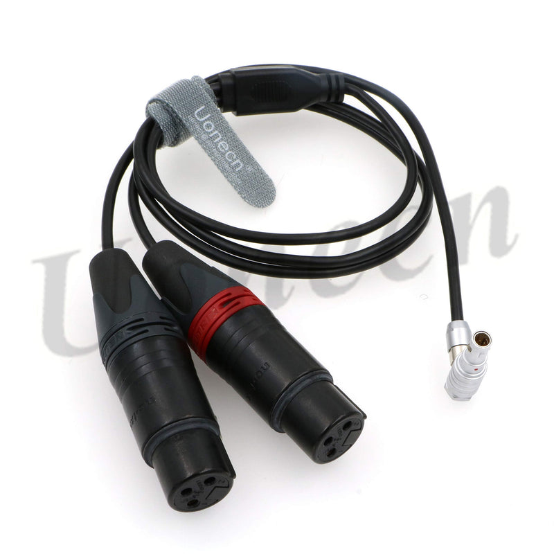 [Australia - AusPower] - ARRI Alexa Mini Camera Cable Two XLR 3 pin Female Plug to 00 Right Angle 5 pin Male Audio Input Cable 