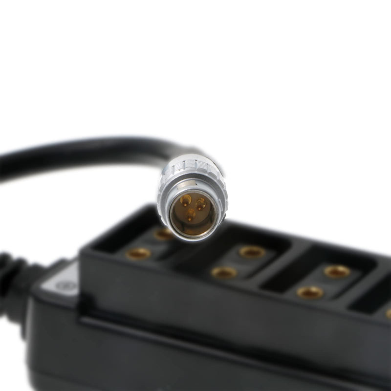 [Australia - AusPower] - Uonecn 4 Port Dtap to 3 pin Male steadicam Zephyr Splitter Cable for ARRI RED Cameras 