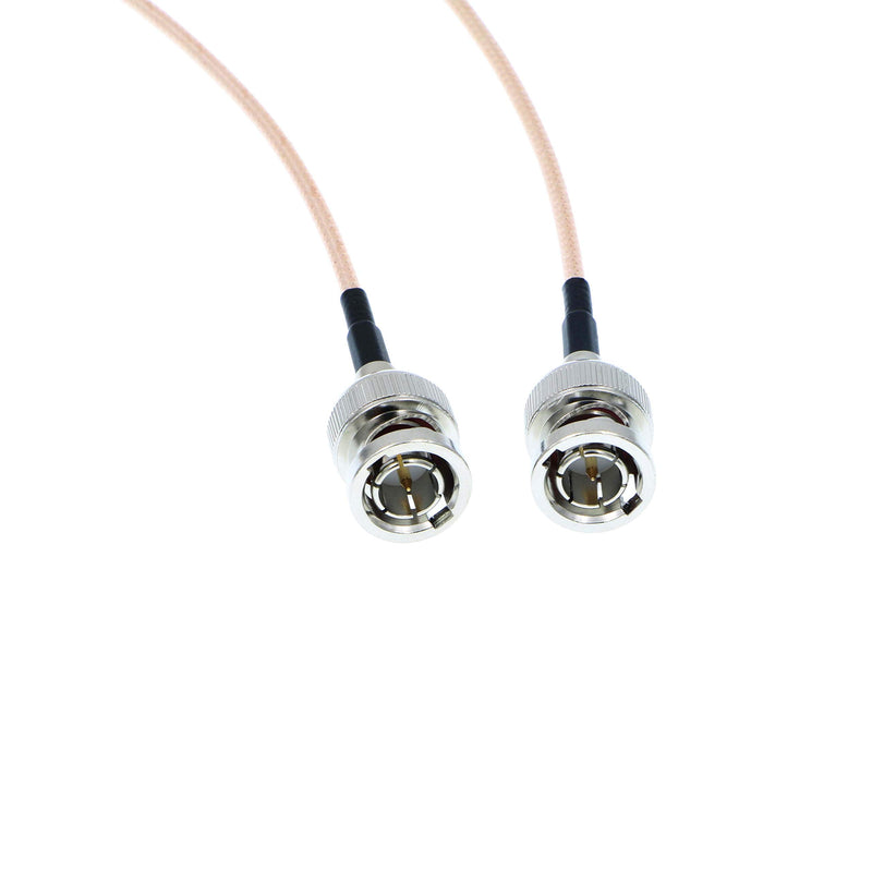 [Australia - AusPower] - Uonecn HD-SDI Video Cable RG179 BNC Male to Male 75ohm MegaFlex for Blackmagic HyperDeck Shuttle and BMCC BMPC Hyperdeck Cameras 24'' 60cm Double Straight BNC Pink 