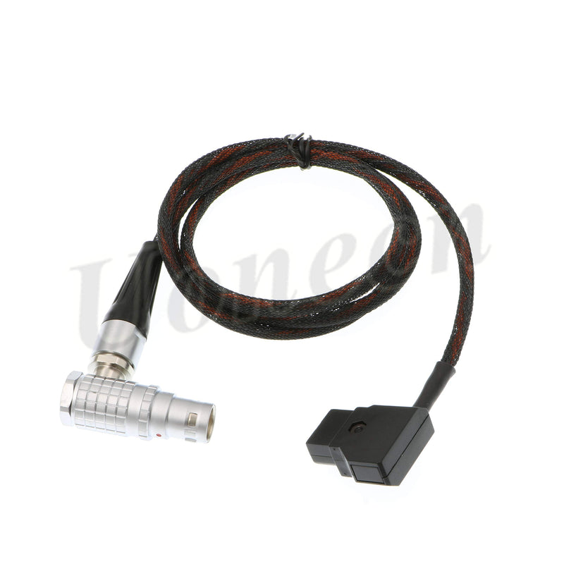 [Australia - AusPower] - Uonecn Right Angle 8 Pin Female to D-tap Flexible Power Cable for Arri Alexa Mini Camera 