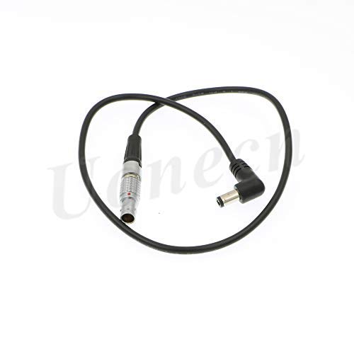 [Australia - AusPower] - Uonecn Teradek Bolt 2-Pin Male to Right Angle DC Power Cable Transmitter for Tilta Battery Plate 