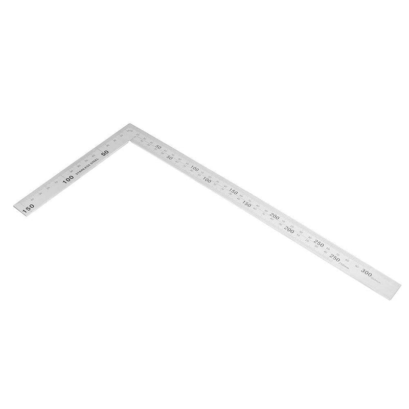 [Australia - AusPower] - Utoolmart 150×300mm L Shaped Ruler Stainless Steel Straight Edge Ruler 90 Degree Square Layout Tool Straightedge Right Angle Ruler Measuring Gauge for Carpenter Engineer 1pcs 
