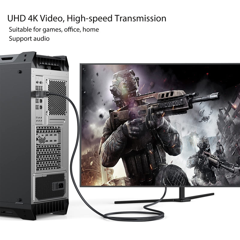 [Australia - AusPower] - UVOOI DisplayPort Cable 15Ft, Display Port to Display Port Cable DP to DP 15' Cable 4K [1440p@144Hz, 4K@60Hz] - Black,Gold Plated 