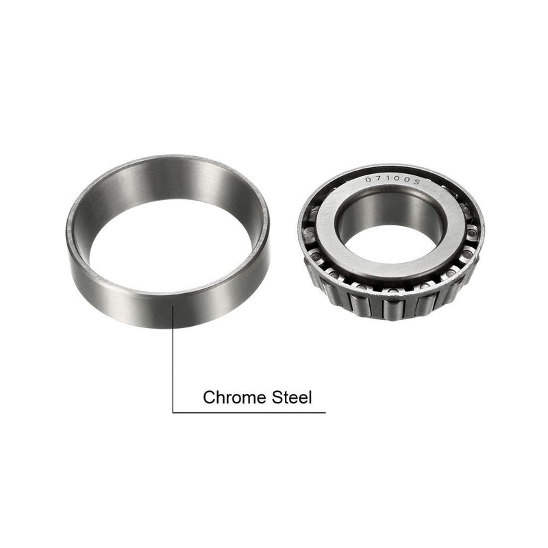 [Australia - AusPower] - uxcell 07100S/07210X Tapered Roller Bearing Cone and Cup Set 1" Bore 2" O.D. 0.591" Width 1"x2"x0.591" 