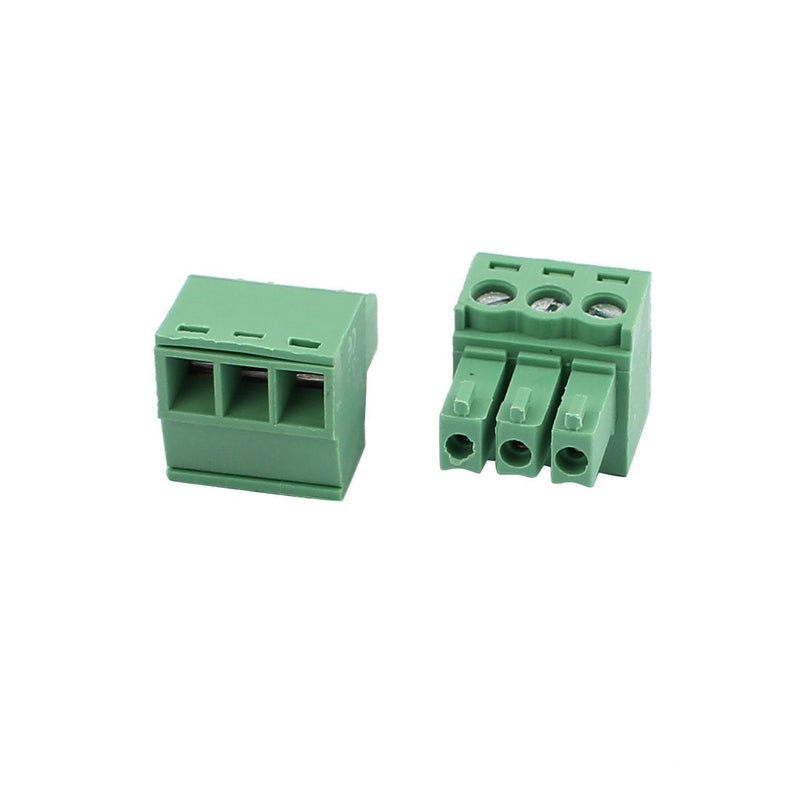[Australia - AusPower] - uxcell 20Pcs 300V KF2EDGK 3.5mm Pitch 3-Pin PCB Screw Terminal Block Connector 