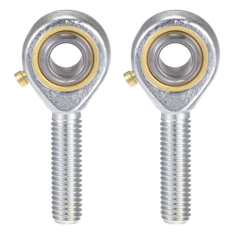 [Australia - AusPower] - uxcell 2pcs POS8 Spherical Rod End Bearing 8mm Bore Self-Lubricated Joint Bearing M8x1.25 Left Hand Male Thread Connector 