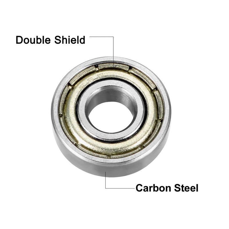 [Australia - AusPower] - uxcell 695ZZ Deep Groove Ball Bearing Double Shield 695-2Z 1080095, 5mm x 13mm x 4mm Carbon Steel Bearings (Pack of 10) 5mmx13mmx4mm 