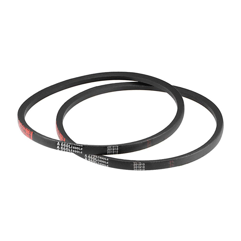 [Australia - AusPower] - uxcell A660/A26 V-Belts 26" Inner Girth, A-Section Rubber Drive Belt 2pcs 26" 