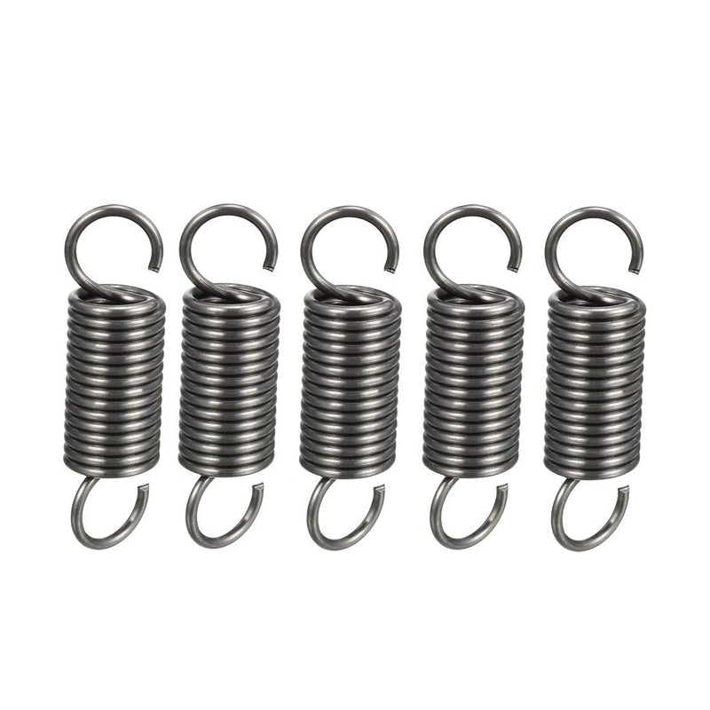 [Australia - AusPower] - uxcell Extended Tension Spring Wire Diameter 0.059", OD 0.47", Free Length 1.97" Stainless Steel Small Dual Hook Tension Spring 5pcs 1.5mm*12mm*50mm/0.059"*0.47"*1.97" 