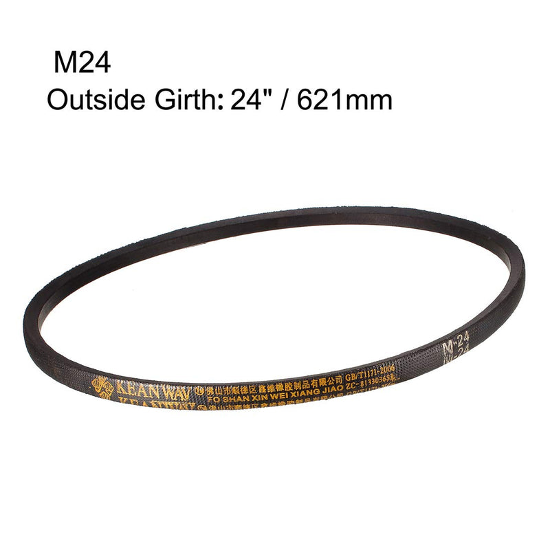[Australia - AusPower] - uxcell M-24 Drive V-Belt 24" Effective Circumference Length Rubber Power Transmission Belt 24" 
