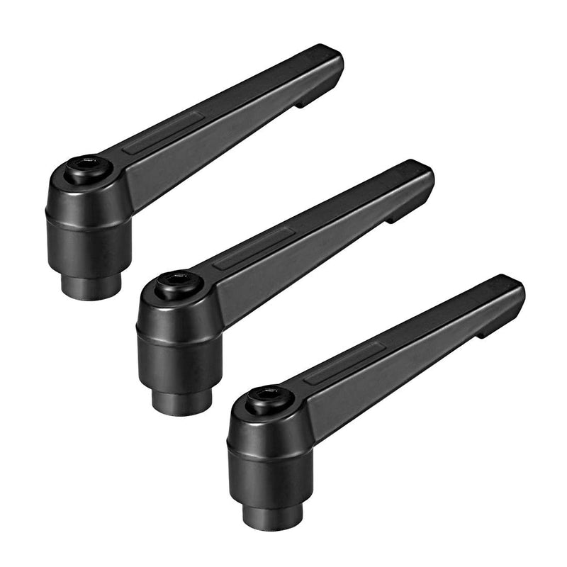 [Australia - AusPower] - uxcell M10 Handle Adjustable Clamping Lever Thread Push Button Ratchet Female Threaded Stud 3 Pcs 