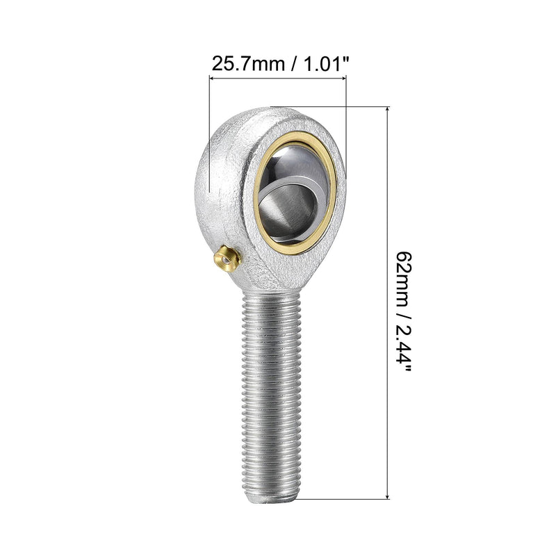 [Australia - AusPower] - uxcell POSB6 Rod End Bearings 3/8-inch Bore Pre-Lubricated Bearings 3/8-24 Male Thread Right Hand 2pcs 3/8" 