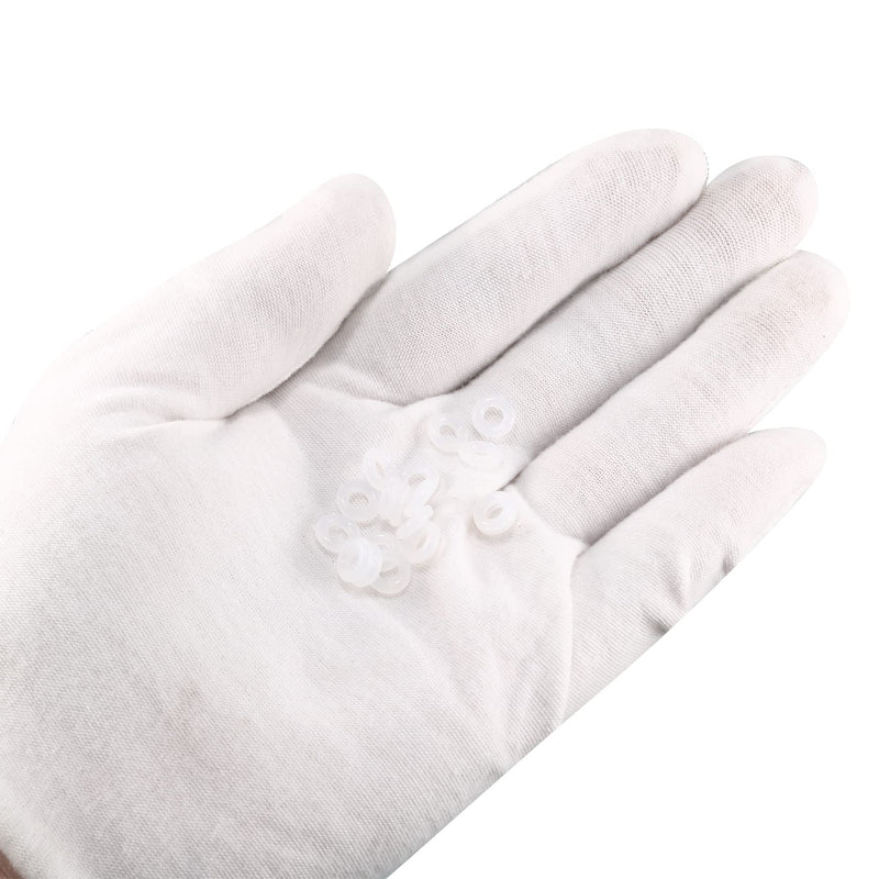 [Australia - AusPower] - uxcell Silicone O-Ring, 7mm OD, 3mm ID, 2mm Width, VMQ Seal Rings Gasket, White, Pack of 30 3mmx7mmx2mm 