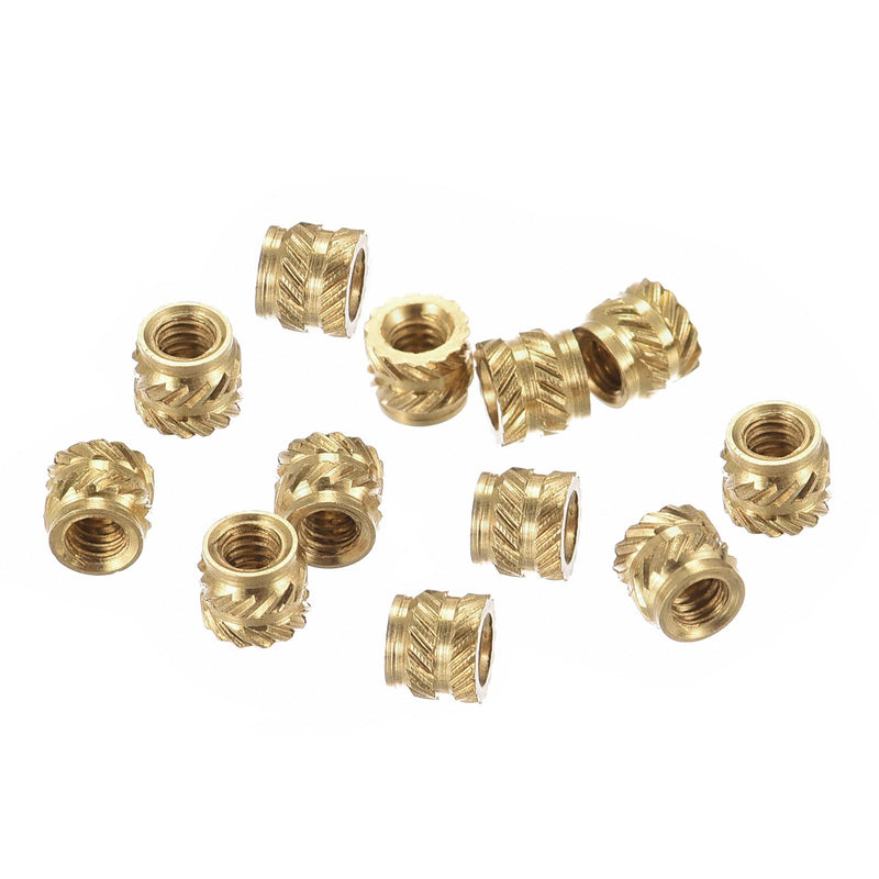 [Australia - AusPower] - uxcell Knurled Insert Nut M2 x 3mm L x 3.5mm OD Female Thread Brass Embedding Nut 120 Pcs M2 x 3mm x 3.5mm 