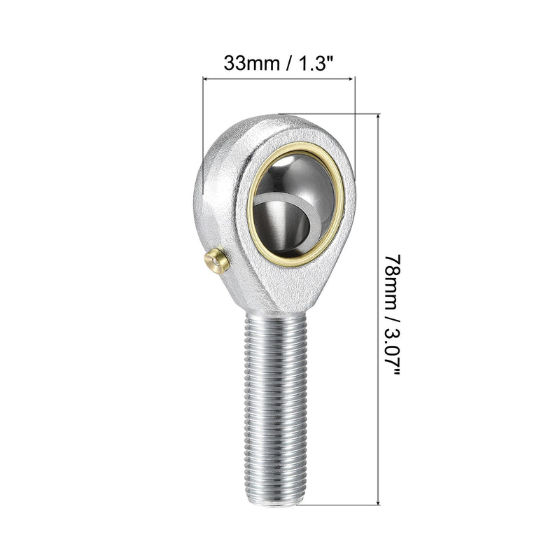 [Australia - AusPower] - uxcell POSB8 Rod End Bearing 1/2-inch Bore Pre-Lubricated Bearing 1/2-20 Male Thread Right Hand 1/2" 