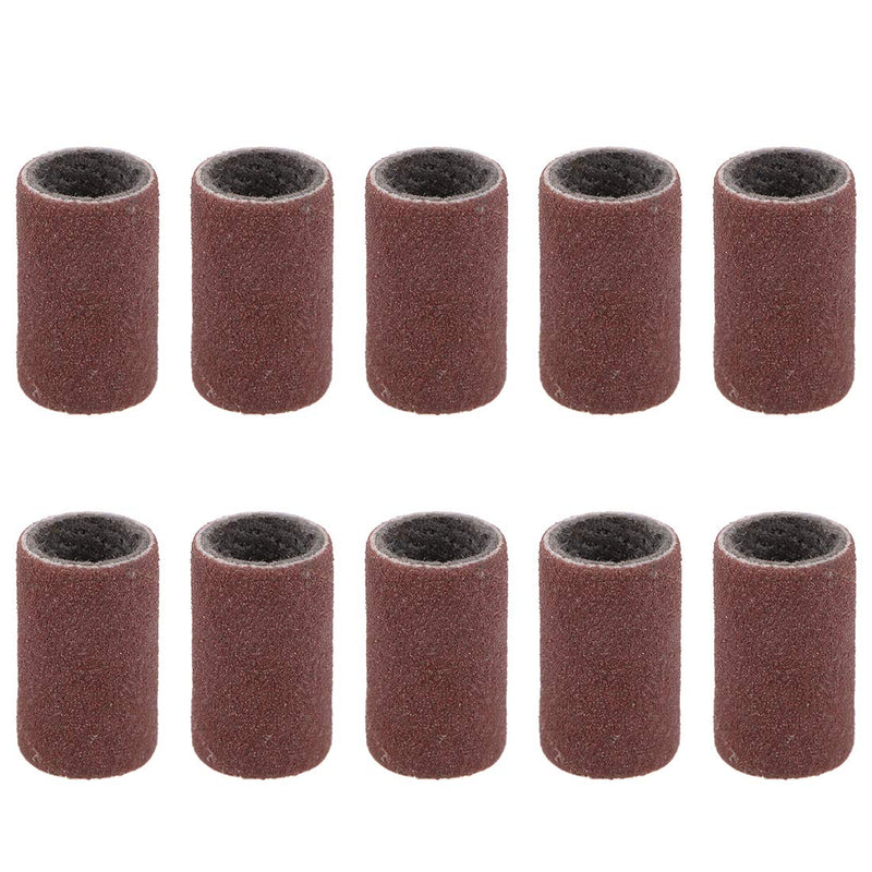 [Australia - AusPower] - uxcell 1/4 Inch x 1/2 Inch Sanding Sleeves 320 Grits Sandpapers Band Drums 10 Pcs 