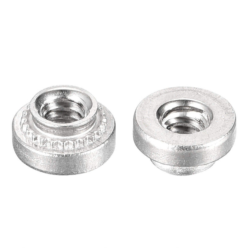 [Australia - AusPower] - uxcell Self -Clinching Nuts,#4-40 x 0.11-Inch Stainless Steel Rivet Nut Round Head Steel Metal Sheet Mounting Hardware Fastener 100pcs #4-40x2.74mm 