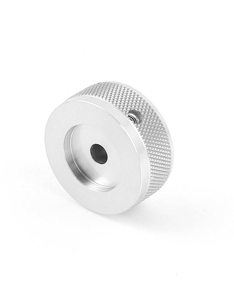 [Australia - AusPower] - uxcell a15020500ux0475 1.4"x0.6" Silver Tone Solid Aluminum HiFi Speaker Radio Volume Knobs 