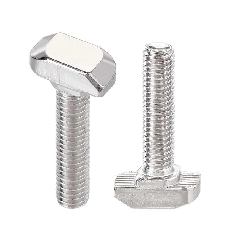 [Australia - AusPower] - uxcell M6x25mm T-Slot Drop-in Stud Sliding Bolt Screw Carbon Steel for 30 Series Aluminum Profile 8pcs 