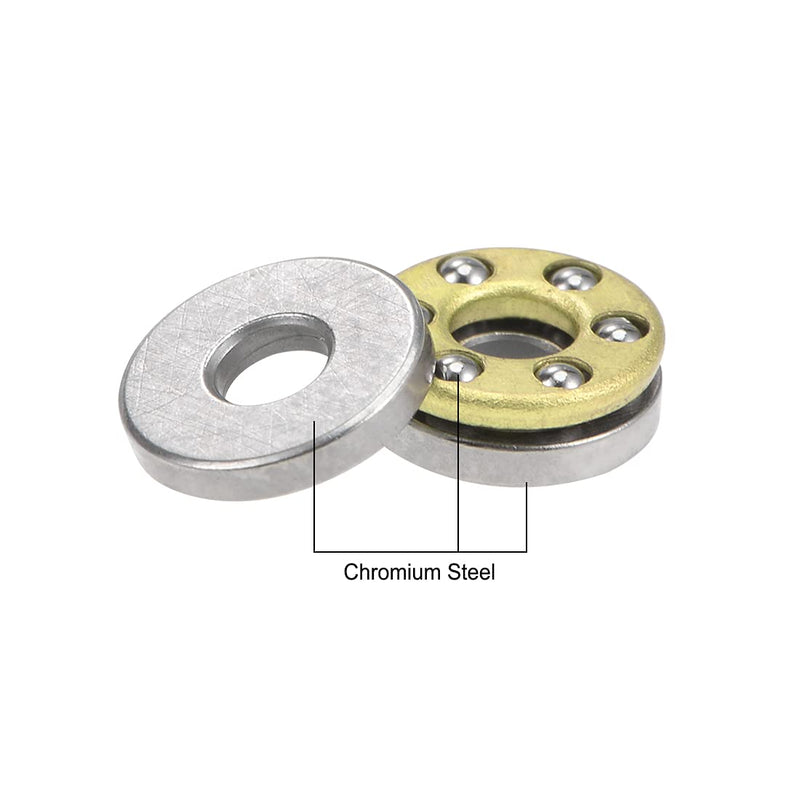 [Australia - AusPower] - uxcell F2-6M Thrust Ball Bearings 2mm x 6mm x 3mm Chrome Steel Single Direction 10pcs 2mmx6mmx3mm 