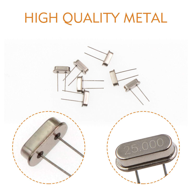 [Australia - AusPower] - VAPKER 100 Pcs 10 value DIP Quartz Crystal Oscillator 4M,6M,8M,10M,12M,16M,20M,22.1184M,24M,25M Crystal Resonators Oscillator Assortment Kit 