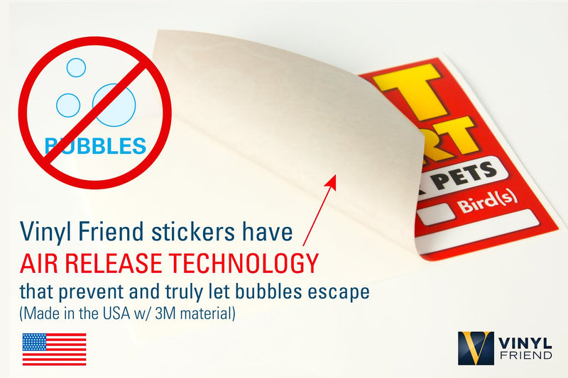 [Australia - AusPower] - Vinyl Friend Pet Alert Stickers- FIRE Safety Alert and Rescue (5 Pack) - Save Your Pets encase of Emergency or Danger Pets in Home for Windows, Doors Sign Small Disp 
