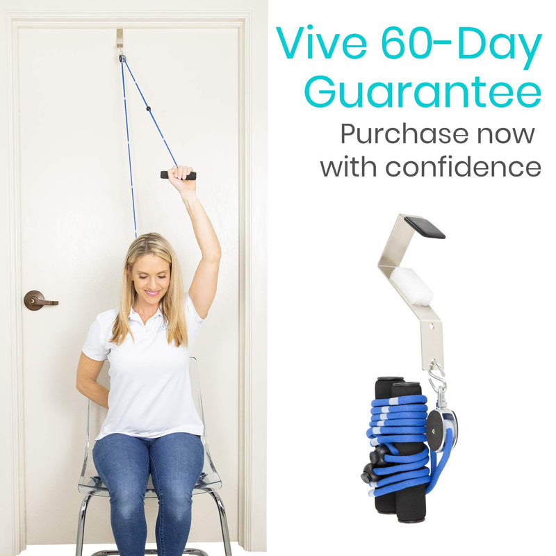 [Australia - AusPower] - Vive Shoulder Pulley - Over Door Rehab Exerciser for Rotator Cuff Recovery 