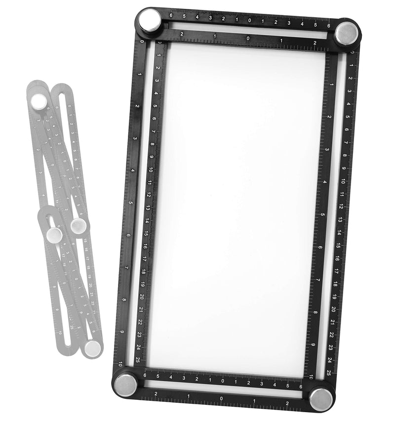 [Australia - AusPower] - VViViD Heavy-Duty Adjustable Ruler (Angularizer 4 Holder Black Aluminum) 