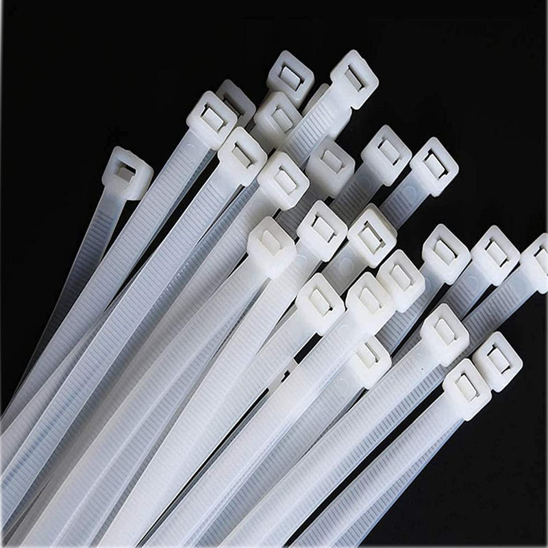 [Australia - AusPower] - White zip ties 18 inch Large Cable ties wraps100 pcs/Pack outdoor use Long plastic ties with 60 Pounds tensile White 
