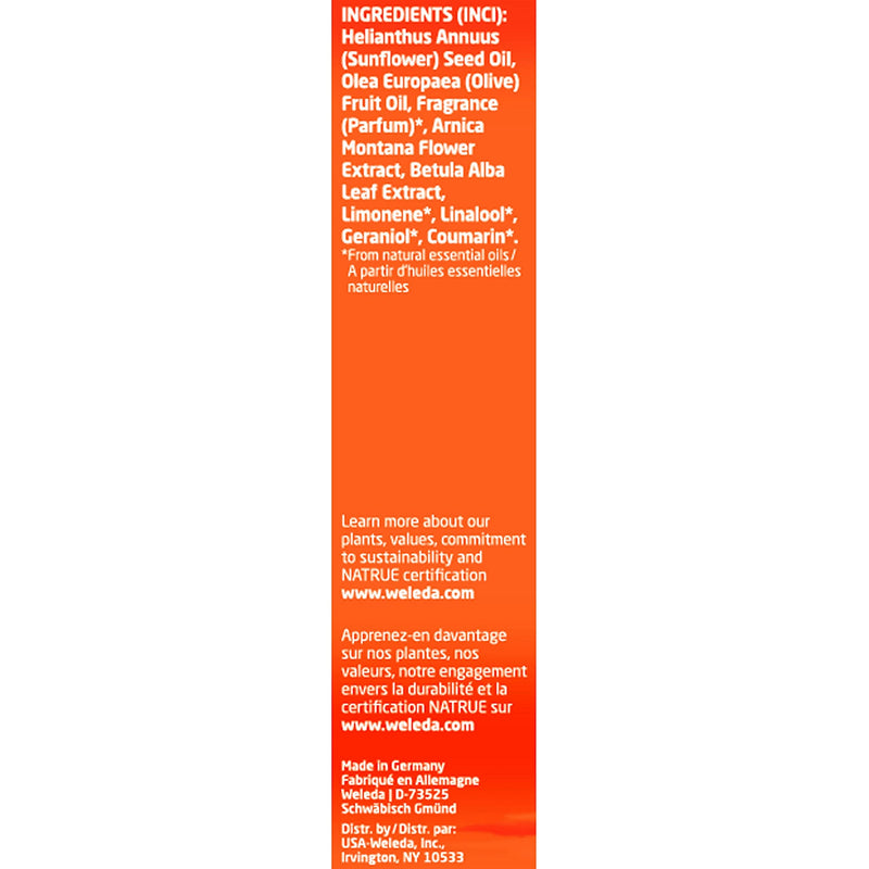 [Australia - AusPower] - Weleda Arnica Muscle Massage Oil, 3.4 Fluid Ounce, Plant Rich Massage Oil with Arnica, Birch, Sunflower and Olive Oils 3.4 Fl Oz (Pack of 1) 