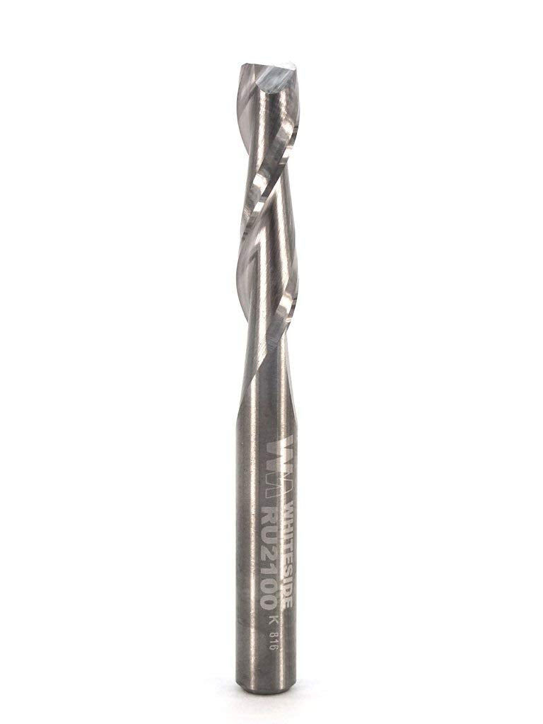 [Australia - AusPower] - Whiteside Router Bits RU2100 Standard Spiral Bit with Up Cut Solid Carbide 1/4-Inch Cutting Diameter and 1-Inch Cutting Length 