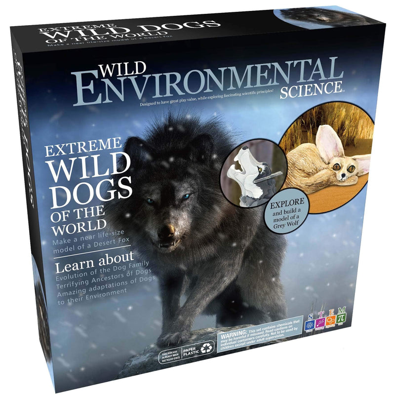 [Australia - AusPower] - WILD ENVIRONMENTAL SCIENCE Extreme Wild Dogs of The World - for Ages 6+ - Create and Customize Models and Dioramas - Study The Most Extreme Animals 