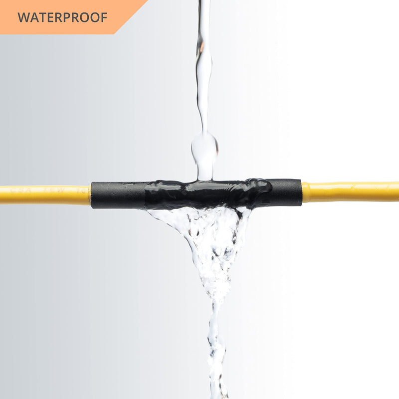 [Australia - AusPower] - Wirefy 1/4" Heat Shrink Tubing - 4:1 Ratio - Adhesive Lined - Marine Grade Heat Shrink - 50 Feet Roll - Black 1/4" - 50 Feet 