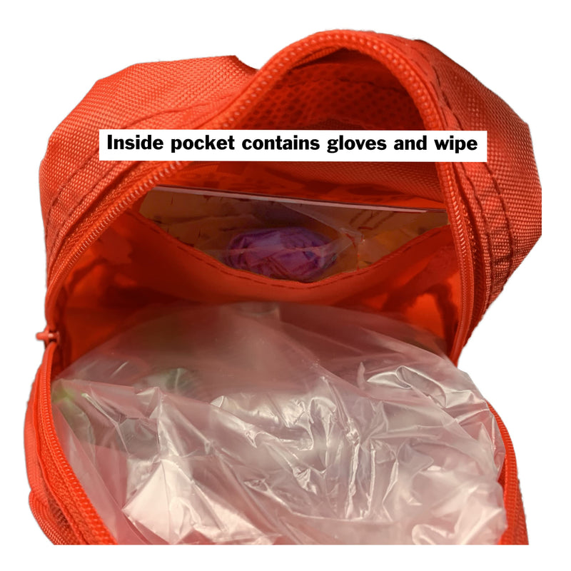 [Australia - AusPower] - WNL Products CPR Rescue Mask, Adult/Child & Infant Pocket Resuscitator, Soft Case Kit with Belt Clip 5 Pack 