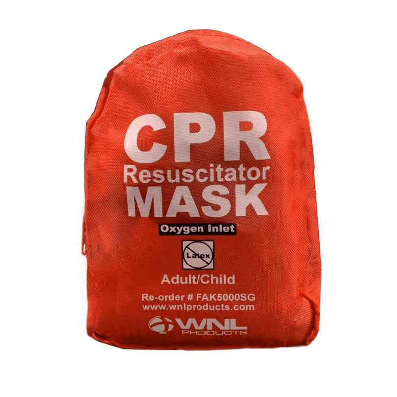 [Australia - AusPower] - WNL Products CPR Rescue Mask, Adult/Child Pocket Resuscitator, Soft Case Kit with Belt Clip 2 Pack 