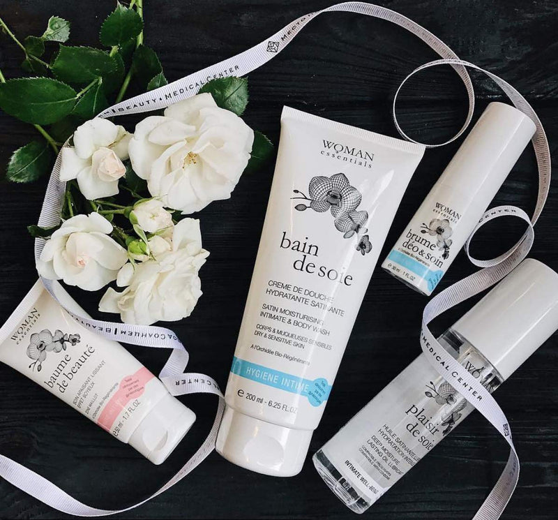 [Australia - AusPower] - Woman Essentials - PLAISIR DE Soie - Deep Moisture Lasting Massage Oil and Intimate Moisturiser. Made in France. Dermatologically Tested. Ultra-Glide, Non Sticky. (100 ml) 