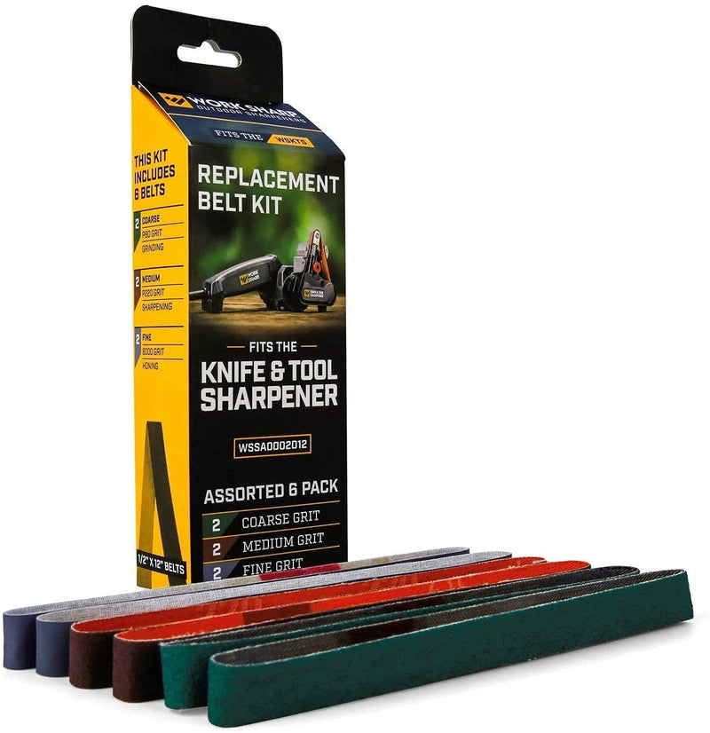 [Australia - AusPower] - Work Sharp WSSA0002012 Knife & Tool Sharpener Replacement Belt Kit (WSKTS & WSKTS-KT) 