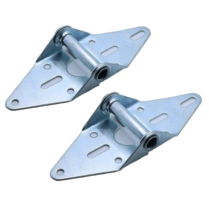 [Australia - AusPower] - 2 Packs Garage Door Hinges #1 with Galvanized Finish - Heavy Duty 14 Gauge Steel, Suitable for Residential/Light Commercial Garage Door Replacement 
