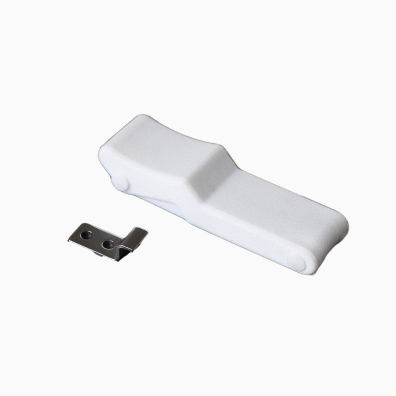[Australia - AusPower] - X-Haibei 4 inch Flexible Draw Latch Soft White Rubber Over Center Boat Latch Door Handle 