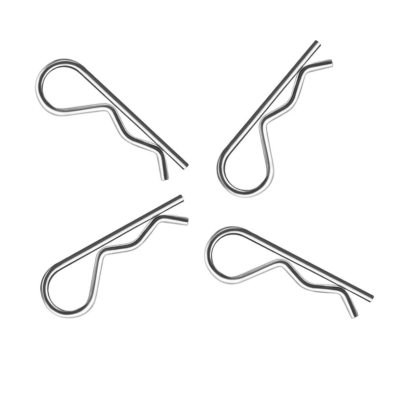 [Australia - AusPower] - 20Pcs R Clips Retaining Cotter Pins, Heavy Duty Zinc Plated Cotter Pin Hairpin Assortment Kit for Use On Hitch Pin Lock Systems - M2.5 X 55mm 20pcs-M2.5*55mm 