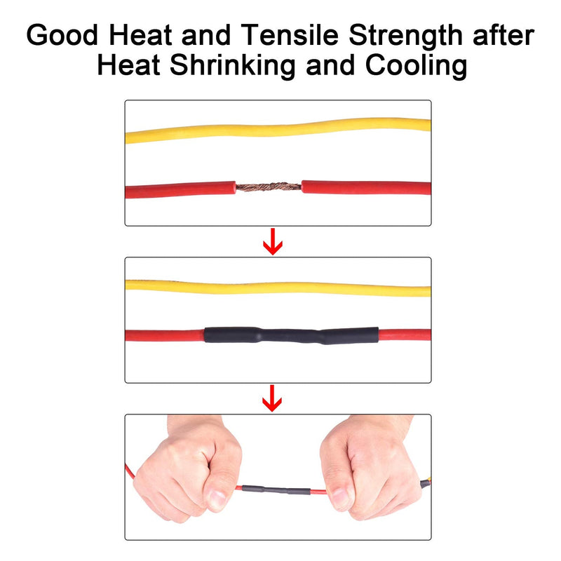 [Australia - AusPower] - 3/8 Inch 20 Ft XHF 3:1 Waterproof Heat Shrink Tubing Roll Marine Grade Adhesive Lined Heat Shrink Tube, Insulation Sealing Oil-Proof Wear-Resistant Black (9.5mm(3/8"))-20ft 1 