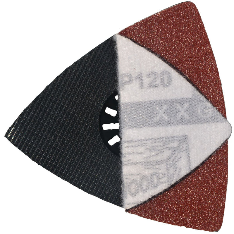 [Australia - AusPower] - XXGO Triangular Oscillating Multi Tool Sanding Pads 3-1/8 Inch 80mm Assorted Grit 60/80/100/120/240 Grits Pack of 55 Pcs No.XG5501 Mix Grit - 55 Pcs 
