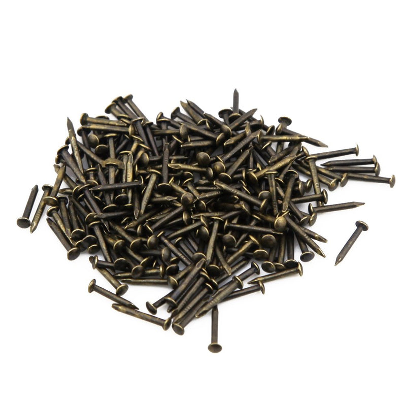 [Australia - AusPower] - Yasorn Wooden Nail Tiny Antique DIY Decorative Boxes Accessories Mini Nail Screw (Bronze, Set of 500pcs) 