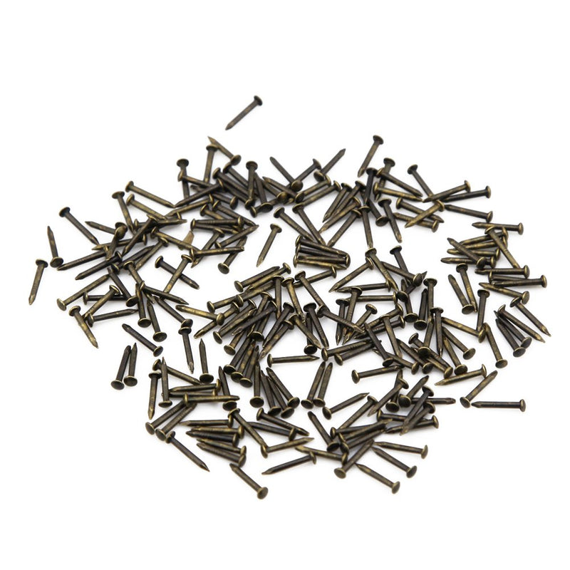 [Australia - AusPower] - Yasorn Wooden Nail Tiny Antique DIY Decorative Boxes Accessories Mini Nail Screw (Bronze, Set of 500pcs) 