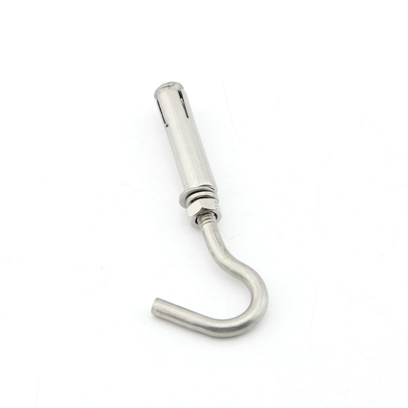 [Australia - AusPower] - Yasorn M6 Open Cup Hook Expansion Screws Stainless Steel Ceiling Hook Bolts 5-Pack Hook Expansion Bolt M6 